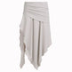 High Waist Irregular split Long Skirt - EX-STOCK CANADA