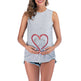 Maternity Tank Tops For Women Ruched Sleeveless Basic Tops Maternity Shirt Vest Pregnancy Tee EX-STOCK