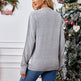 Loose Casual Parent-child Gray Pullover Christmas Sweater EX-STOCK Canada 
