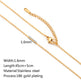 Stainless Steel Vacuum Vapor Plating 18K Gold Color Protection Lip Chain Necklace - EX-STOCK CANADA