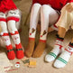 Child Christmas Socks Winter No-shedding Cute Elk Elk Santa Claus Snowman Sleeping Floor Coral Fleece Socks - EX-STOCK CANADA