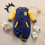 Baby One-piece Spring And Autumn Romper Baseball Uniform cloth - EX-STOCK CANADA