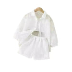 Summer White 3 pcs outfit set for newborn baby girl