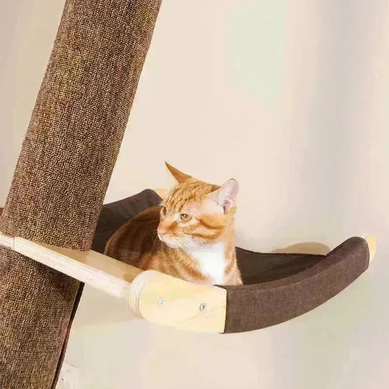 Solid Wood Large Cat Climbing Frame Cat Litter Cat Tree One Cat Shelf - EX-STOCK CANADA