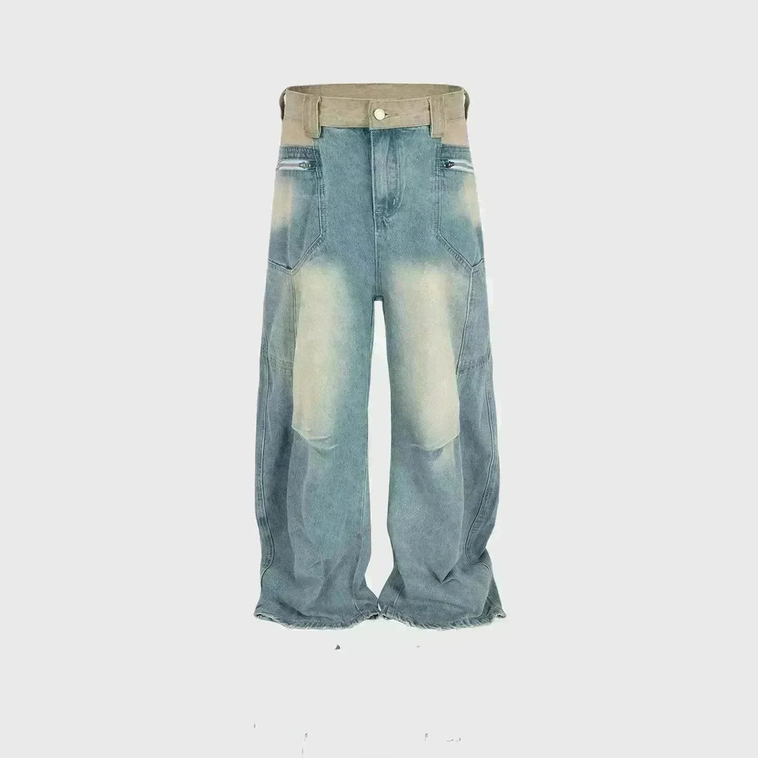 Washed Distressed Design Baggy Jeans Pant For Men And Women - EX-STOCK CANADA