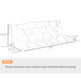 59" x 38" gewebtes Bankkissen für Gartenmöbel, Ersatz für 3-Sitzer-Schaukelstuhl, Terrassen-Sofa/Couch, KhakiEX-STOCK Canada 