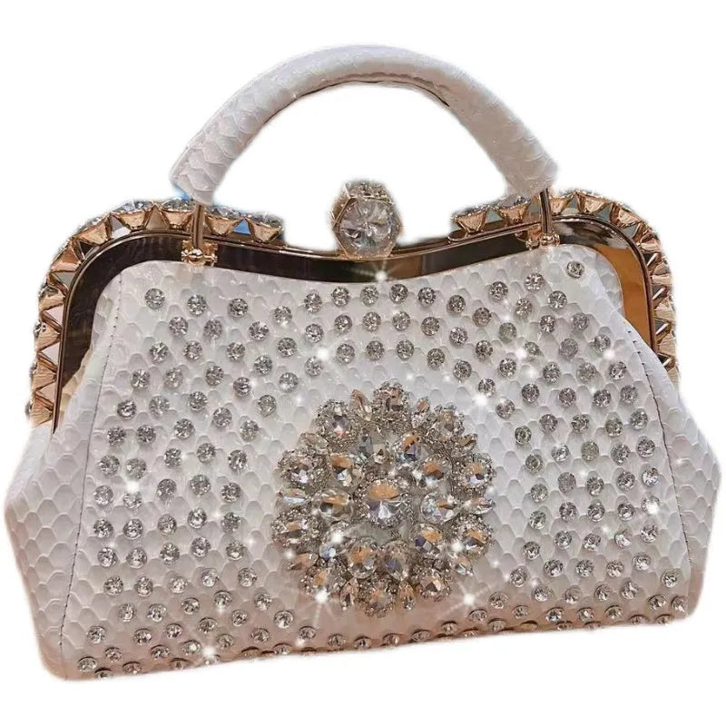 Luxury Large Capacity Diamond Inlaid Cross Body Handbag for women - EX-STOCK CANADA