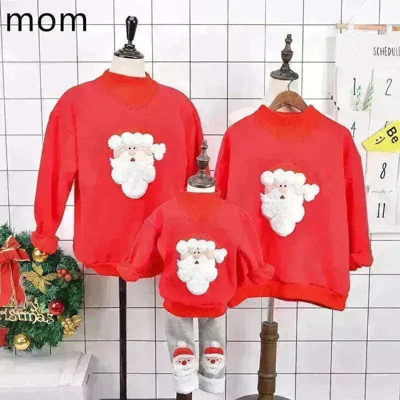 Family Christmas Deer Santa claus sweatshirt - EX-STOCK CANADA