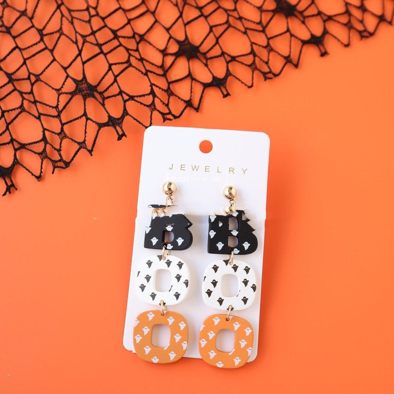 Halloween Polymer Clay Acrylic Paint Earrings EX-STOCK