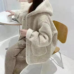 Thickened Woolen Hoodie Winter coat Fleece hooded Winter Jacket - EX-STOCK CANADA