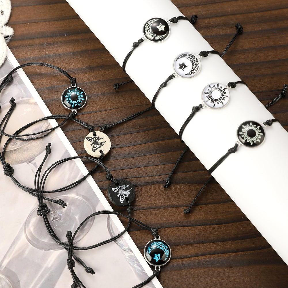 Sun And Moon Lovers Time Stone Woven Hand Strap - EX-STOCK Canada