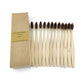 Eco friendly 12 Bamboo toothbrushes - EX-STOCK CANADA