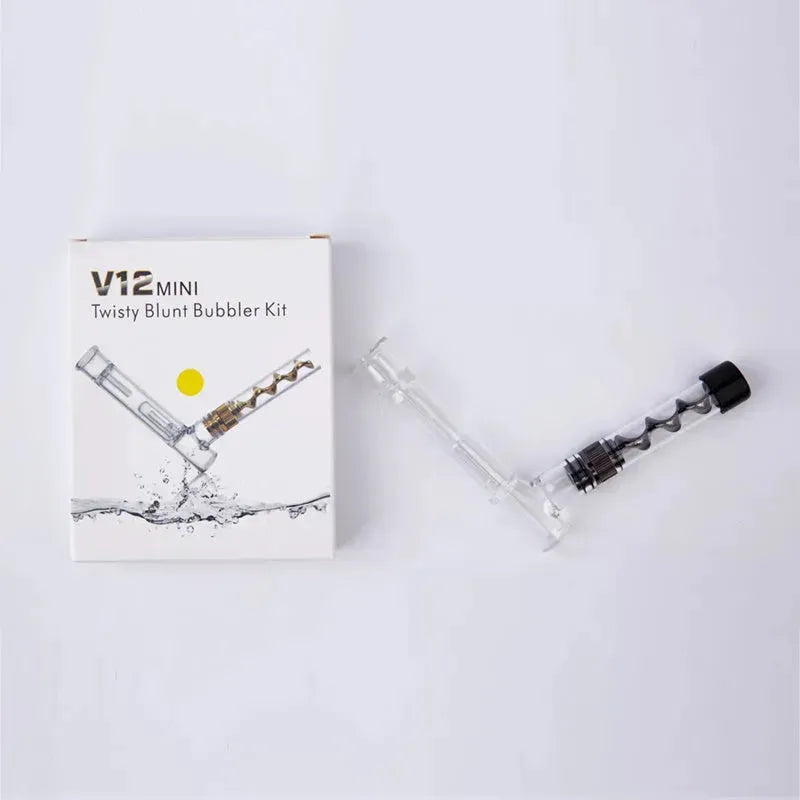 V12mini Hookah Set Spiral Pipe Atomizer Pipe Glass Twisty Blunt Smoker - EX-STOCK CANADA