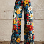 Plus-size Womens Casual Pants Lightweight Denim-look 