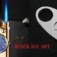 New Lighter With Electric Watch Rocker Arm Automatic Ignition Straight Blue Flame Lighter Creative Real Dial Inflatable Windproof Cigar Lighter Men's Watch Gift - EX-STOCK CANADA