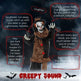 5.6' Life Size Clown Outdoor Halloween Decoration Animatronic, Animated Prop W Light Up Eyes EX-STOCK Canada 