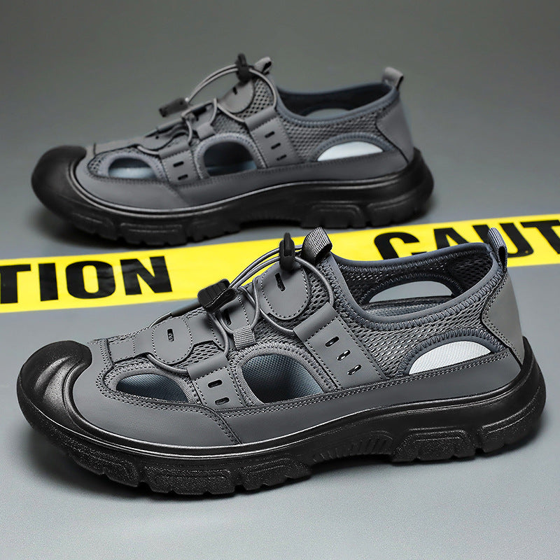 Summer Beach Hole Wading Rotating Button Sandals Men's Casual Shoes  EX-STOCK CANADA