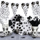 Dog Paw Birthday Party Tableware Set – Pet Birthday Plates, Cups & Decoration Kit
