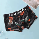 Ice Silk Men's Boxers Breathable Printed Boxer Briefs Mid waist - EX-STOCK CANADA