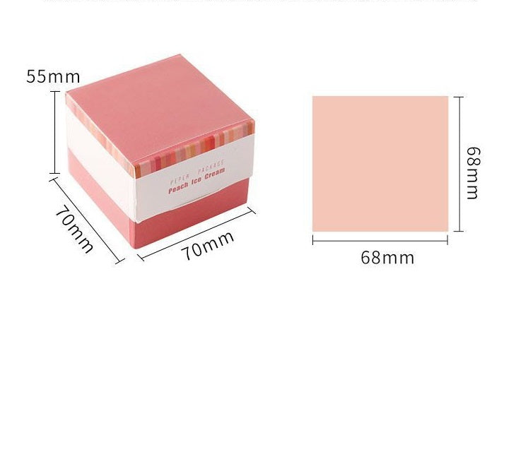 Solid Color Sticky Note Wallet Base Non-sticky Post-it Notes 