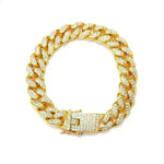 Cuban Bracelet Diamond Cuban Link Chain Hiphop Jewelry
