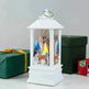 Christmas Candles Light Led Snow Deer Lantern Light Vintage Castle Santa Snowman Hanging Lantern Lamp New Year Party Decoration - EX-STOCK CANADA