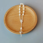 Beads Pearl Cross Full Moon Blessing Bracelet Fashion Jewelry - EX-STOCK CANADA