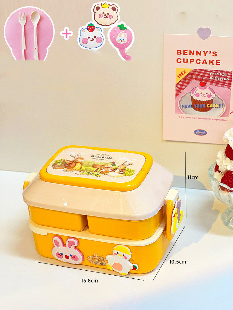 Student's Cute Multi-tiered Lunch Box Japanese Bento EX-STOCK