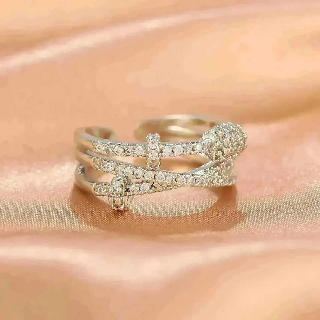 Niche Opening Adjustable Non-fading Cross Ring - EX-STOCK CANADA