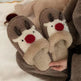 Fashion Non-slip Warm Christmas Elk Plush Shoes EX-STOCK Canada 