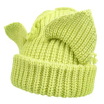 Devil Ears Thickened All Acrylic Knitted Beanie Hat