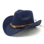 Sombrero de metal de estilo étnico Gat de la copa de mezclilla occidental