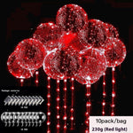 LED Glowing Balloon Party Decoration – 20" TPU Glow Balloons with Color Light Options
