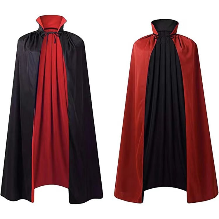 Halloween Cloak Costumes Wizard Cloak For Children Hooded Capes Mantle Black Party Decoration EX-STOCK