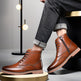 Men's British Martin Boots – High-Top Business Casual Leather Shoes