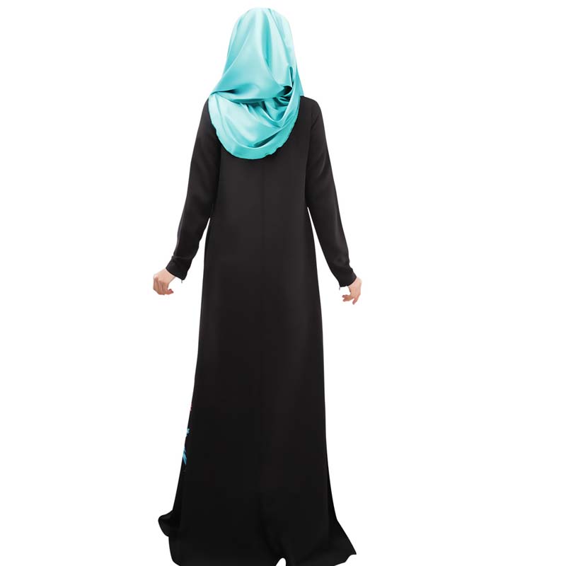 Ethnic long skirt digital printing multi-color multi-code Arabic robe - EX-STOCK Canada