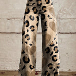 Horn Simulation Denim Trousers Loose Pants For Women 