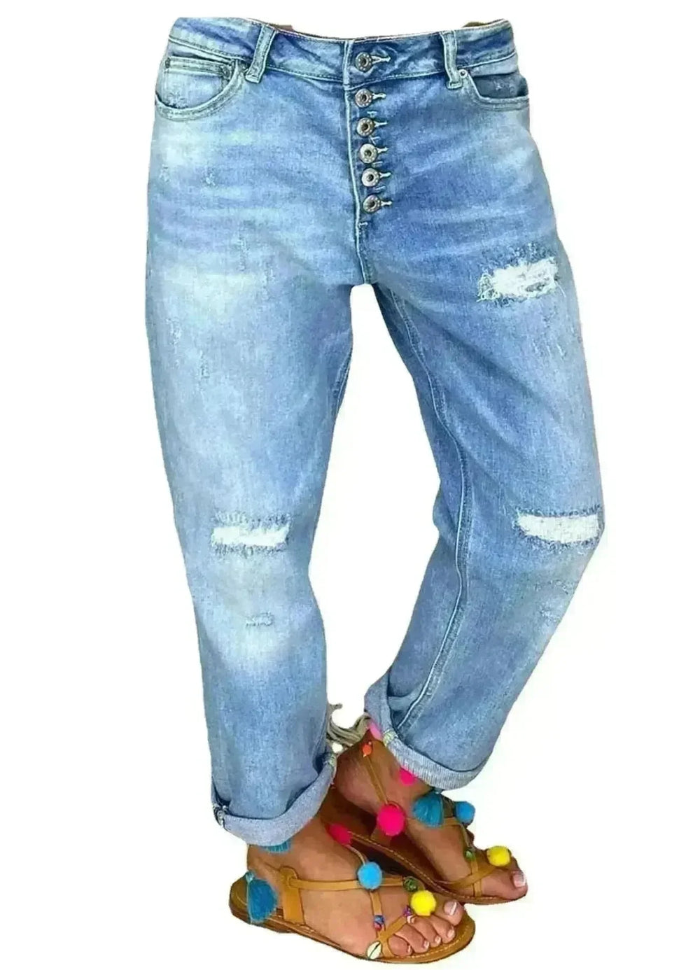 Jeans High-waisted Jeans Summer Jeans Loose Slim Jeans Straight Daddy Pants - EX-STOCK CANADA
