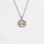 Titanium Steel Hollow Coconut Tree Pendant Neck Accessories Unisex - EX-STOCK CANADA
