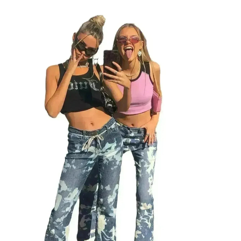 Slim Fit Slimming Versatile Personality Bootcut Jeans Pants women - EX-STOCK CANADA