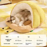 Warm Cat Semi-closed Snail Slippers Nest Pet Products