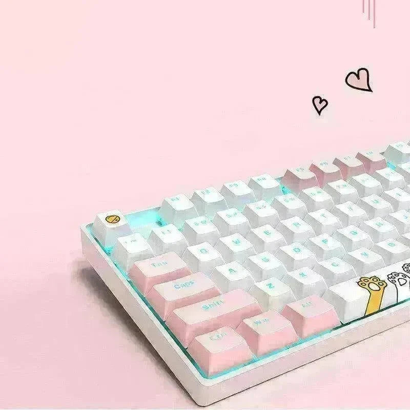 87 Key Rgb Light Effect Green Axis Portable Mechanical Keyboard - EX-STOCK CANADA