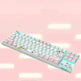 87 Key Rgb Light Effect Green Axis Portable Mechanical Keyboard - EX-STOCK CANADA