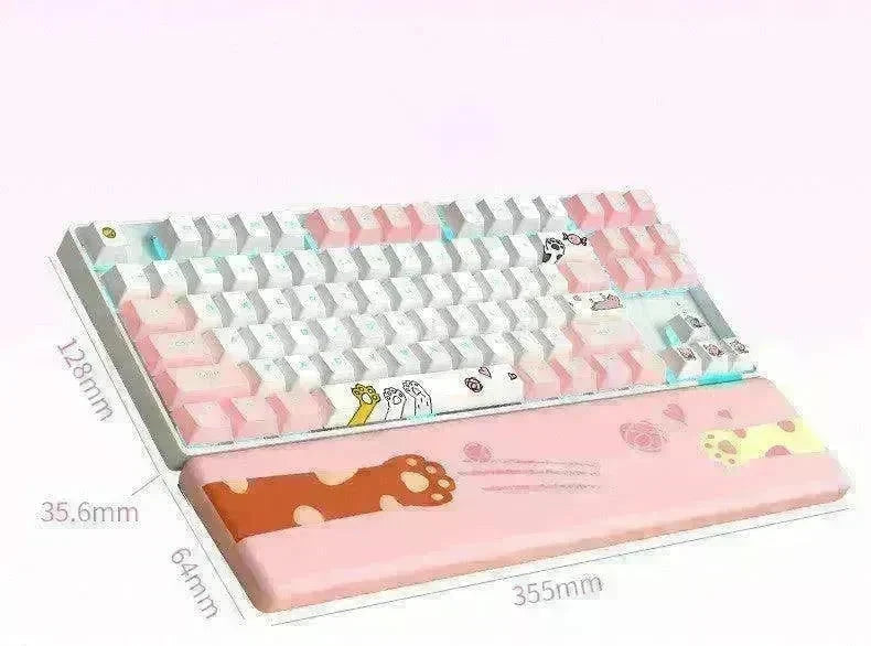 87 Key Rgb Light Effect Green Axis Portable Mechanical Keyboard - EX-STOCK CANADA