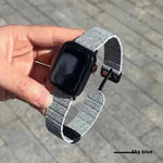 Slim Denim Magnetic Buckle Watch Strap