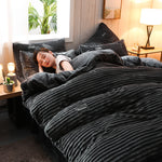 Flannel Double-sided Velvet Duvet Cover For Winter EX-STOCK Canada 
