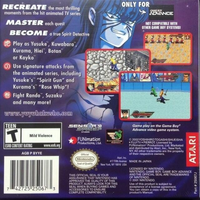 Yu Yu Hakusho - Ghost Files: Spirit Detective (usagé) 