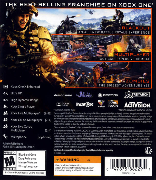 CALL OF DUTY - BLACK OPS IIII 