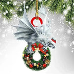 Dinosaur Dragon Egg Christmas Decorations Pendant Acrylic - EX-STOCK CANADA