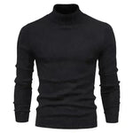 Men's Plain Slim Pullover Polo Sweatshirt Turtleneck Sweater Winter Casual Tops Men - EX-STOCK CANADA
